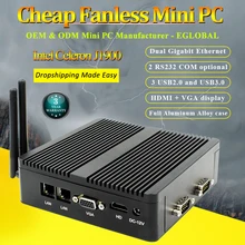 Процессор EGlobal fanless Мини ПК с сенсорным экраном Процессор 3160 J1900 4 ядра оконные рамы 7 10 Linux Dual NIC Pfsense маршрутизатор брандмауэра сервер AES-NI WI-FI
