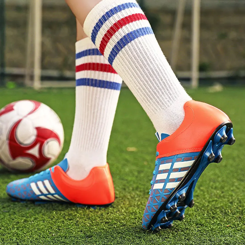 MWY детские футбольные бутсы мужские футбольные бутсы TF Жесткий Корт спортивная обувь для футбола женские длинные шипы тренировочные футбольные кроссовки