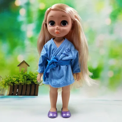 Дисней 39 см Принцесса София Рапунцель модная детская кукла Рождественский подарок игрушки для девочек Дети - Цвет: no box