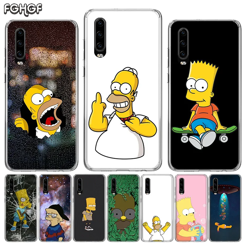 Homero Simpson силиконовый чехол для телефона huawei P30 P20 mate 20 10 Nova 5 5i Pro P10 lite P Smart + Plus Z 2019 |