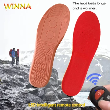 

2300mAh Electric Heating Insoles with Remote Control USB Charging Winter Sports Thermal Increased Cushion Invisible Inserts Pads