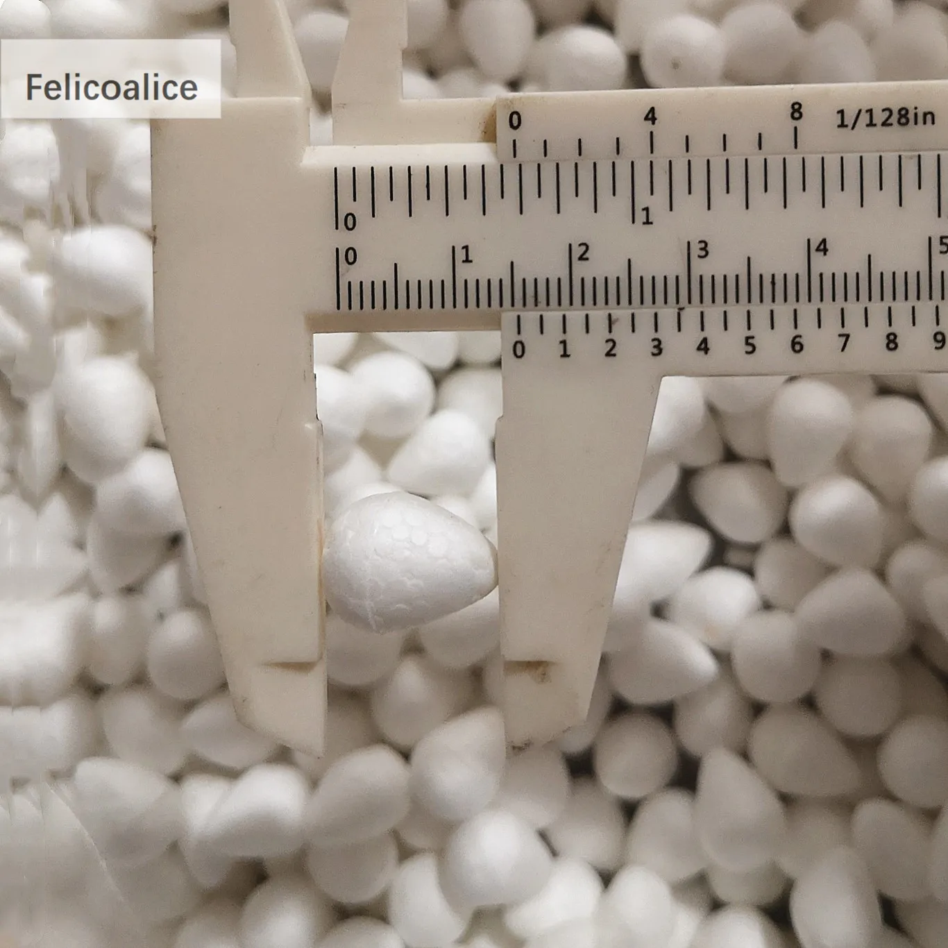 2/2,5/3/4/4,5/5,5 cm 10 ~ 80 Stück Wassertropfen Modellierung geformte Styroporschaum Handwerk Blumenherz DIY handgefertigte weiße Schaumrosenknospen – Detail 1