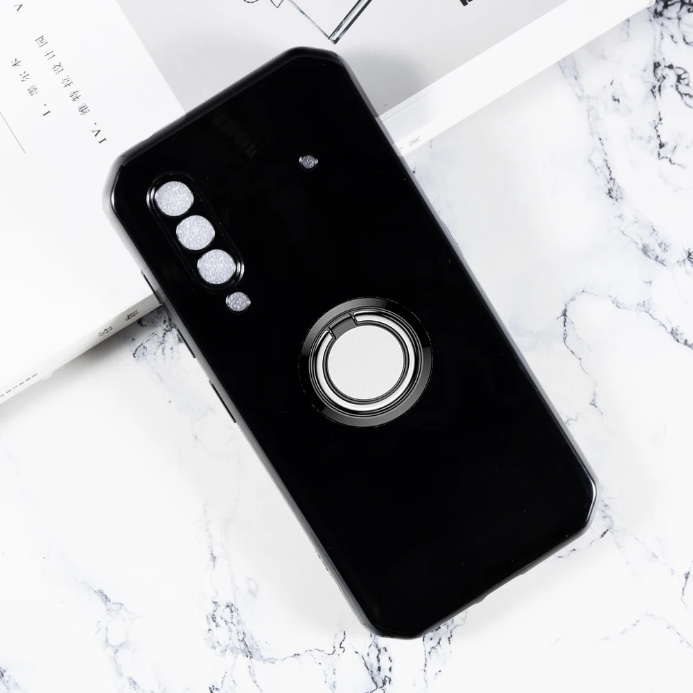 Чехол-накладка для Blackview BL6000 Pro 5G, мягкий силикон, ТПУ, с кольцом-держателем, чехол для телефона