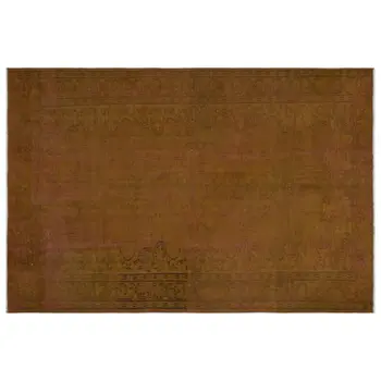 

Handmade Brown Vintage Overdyed Turkish Area Rug 192x274 Cm-6'4''X8'12''