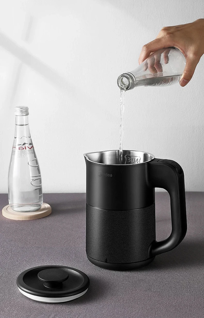 Aquecedor de Água Caldeira de Água de Aço Chaleira para Escritório em Casa Chaleira Elétrica Rápida Ebulição 600ml Mini Inoxidável Mk-sh06m102 110v-220v 8 Chaleiras elétricas