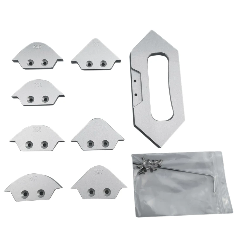 

FFYY-Half-Round Corner Radius Quick Jig Positioning Jig R Angle Locator Aluminum Alloy Engraving Machine for Woodworking