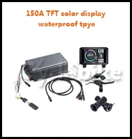 Excellent TFT Display 48v -72v 5000w electric bike kit 5kw e bike conversion kit with 16" 17" 18" 19" 24" 26" 0
