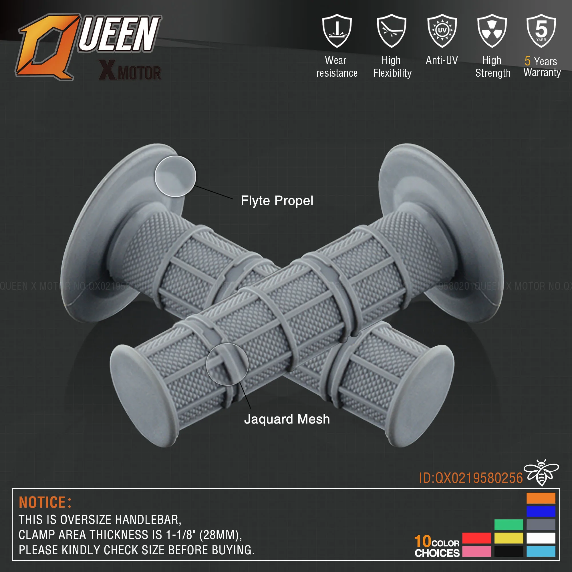 MX gel like для 7/8 &quotРуль светло голубые резиновые ручки мотоцикла supermoto питбайк dirt pit