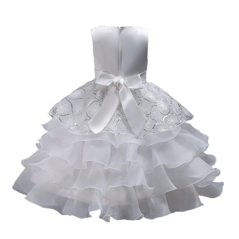 BAcklakeGirls/ бальное платье органза, круглый вырез, без рукавов, с блестками, платье с цветочным узором для девочек вечерние платья до колена с бантом для свадьбы