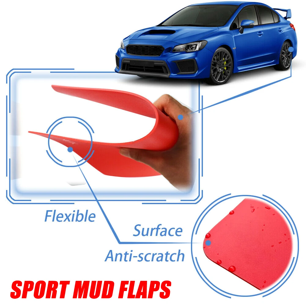 Красные Брызговики для Subaru Impreza WRX STI Legacy
