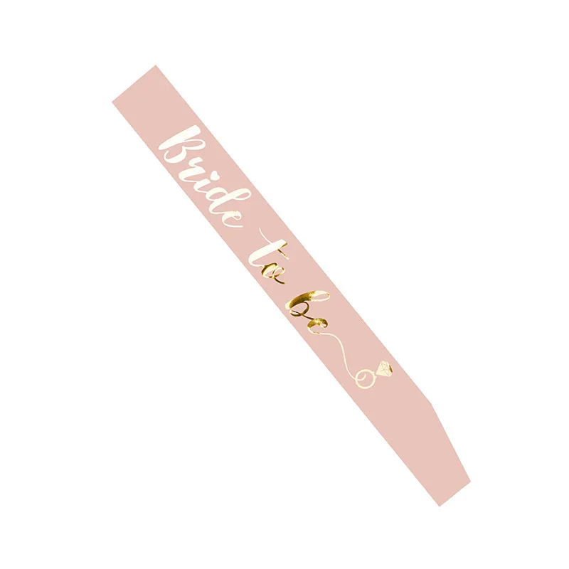 Pink Bride To Be Satin Ribbon Sash Team Bride Vintage Wedding Bridal Shower Bachelorette Party Hen Night Decor Supplies TB11 (1)