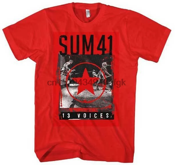 SUM 41 - Red Star 13 Voices T SHIRT S-2XL New Official Live Nation Merchandise | Мужская одежда