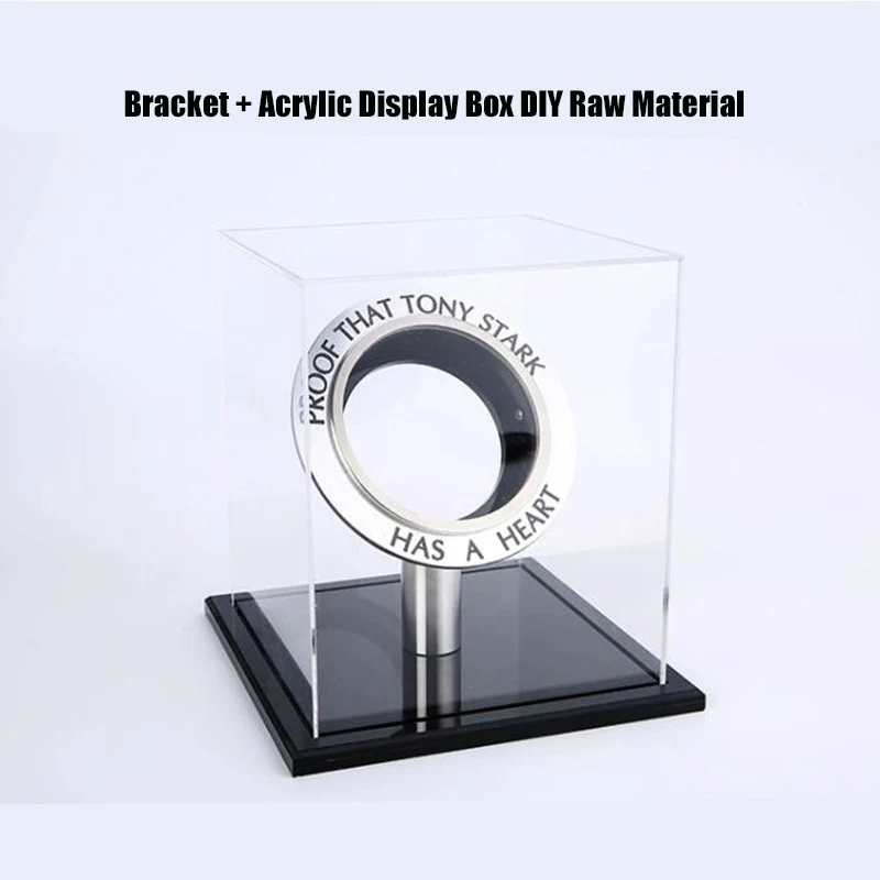 Светодиодный светильник Endgame DIY cool 1:1 масштаб Железный человек Arc реактор поколение светящихся Железный человек Сердце Модель фигурка игрушка - Цвет: Acrylic unassembled