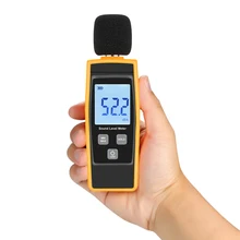 Medidor de nível de som digital db medidores 30-130dba ferramenta de medição de volume de ruído decibel monitoramento tester com max/min/modo de retenção de dados