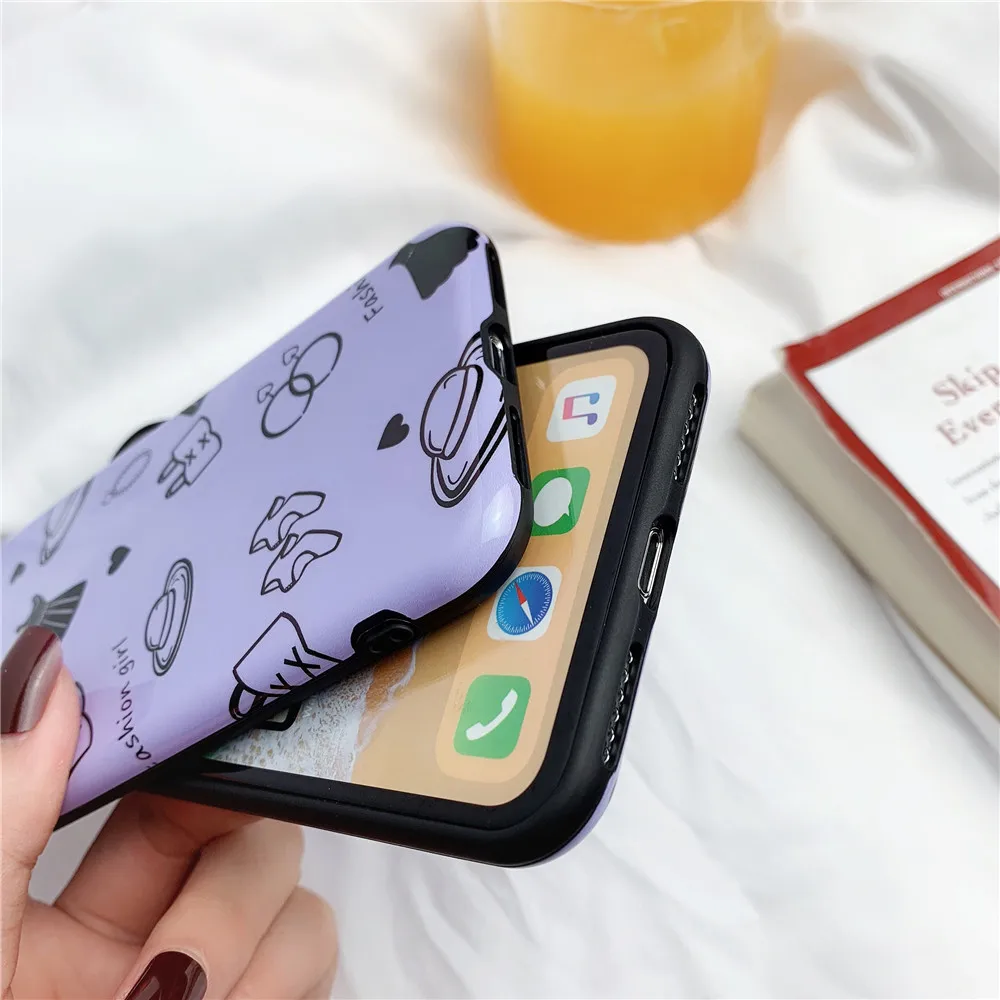 Защитный чехол loving happy bear для iphone 6 7 8/6 7 8 plus/11pro Maxx xs xr/xs max Гладкий мягкий чехол