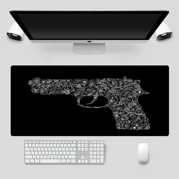 

XGZ Exquisite Gun Pattern Large Mouse Pad High Quality Rubber Non-slip Computer Notebook Gaming Accessories Mouse Pad