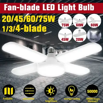 

75W E27 LED Industrial Lighting LED Fan Garage Shop Ceiling Light 175-265V 2835 Leds Daylight Lamp Industrial Lamp for workshop