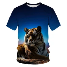 Aliexpress - Tiger T Shirt Men Funny Animal T-shirt O-Neck Short Sleeve Streetwear Tees Tops Summer Male Clothes Casual Wolf 3D Print Tshirt