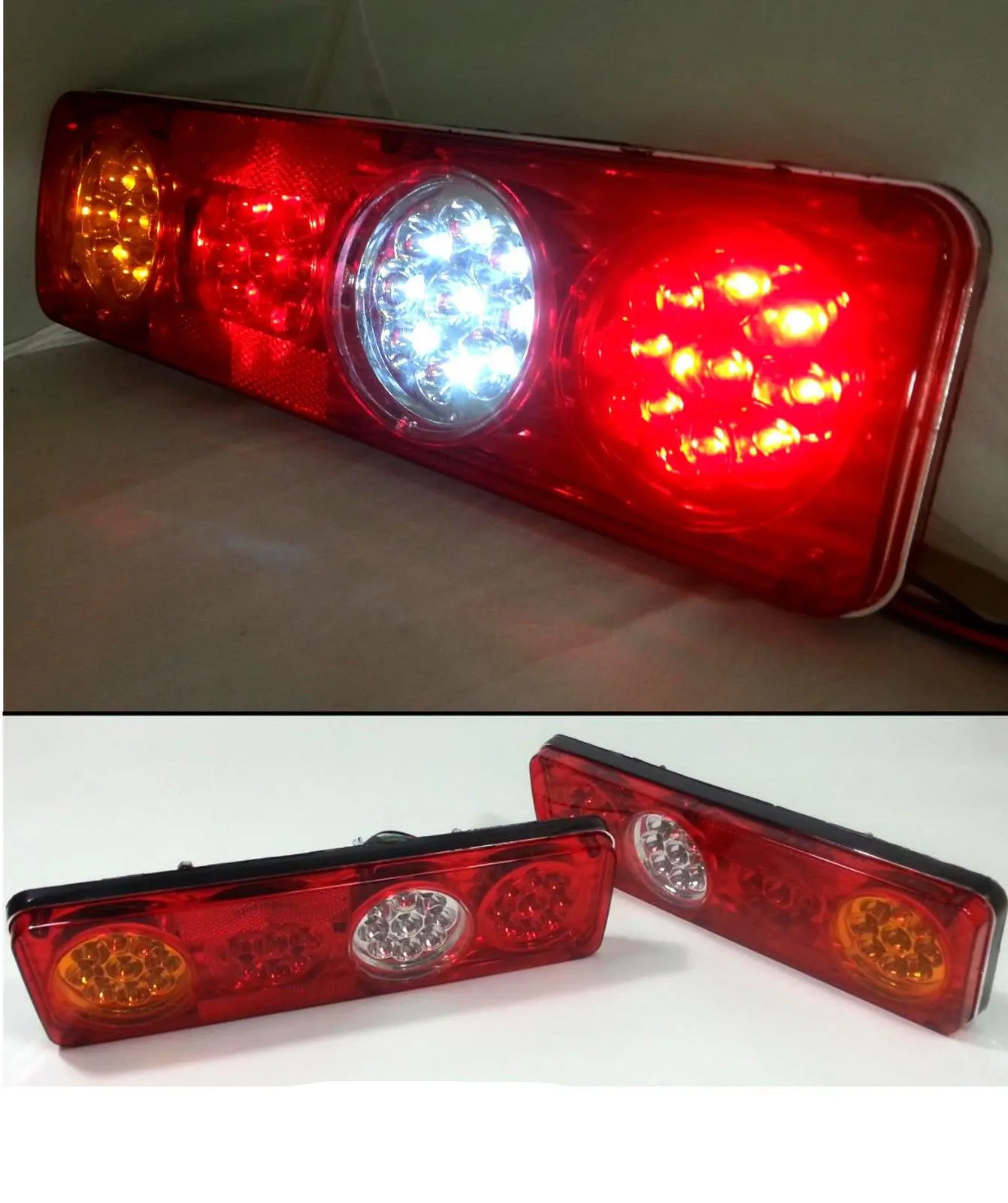

12v Led Trailer Tail Light Kit Brake Turn Signal Utility Rv's Boat Lamps Car Light Assembly Car Lights