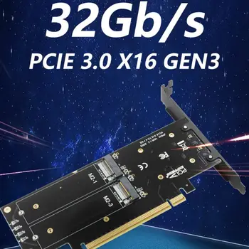 

M.2 X16 TO 4X NVME PCIE3.0 GEN3 X16 TO 4*NVME RAID CARD PCI-E VROC CARD High-speed Expansion Card 4XX4 NVME*4 RAID
