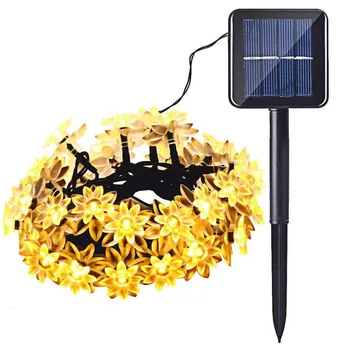 

Outdoor Solar LED garland 12m Light string Decoration Lights Chain Solar Battery Christmas Light Bright Wreath for Garden Bush