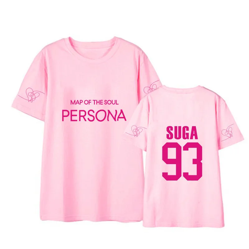 Kpop Bangtan jungkook suga RM альбом карта души persona короткий рукав для мальчиков Jimin Harajuku