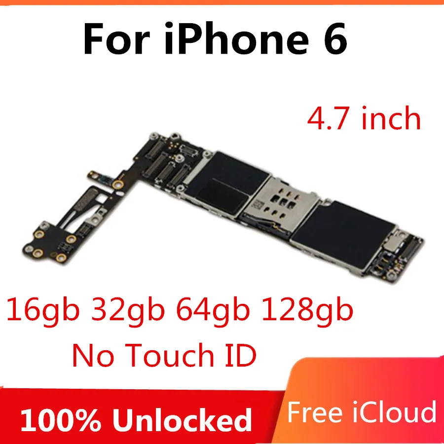 Материнская плата для iPhone 6 с распознаванием и без распознавания отпечатку