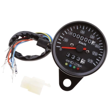 

1 Piece Motorbike Tachometer 0-140 KMH Spare Parts Speedometer Universal Speedometer
