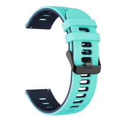 Versatile Silicone Watchband Bracelet - Adjustable 20/22mm Strap for Universal 22MM watch (Mint Green)