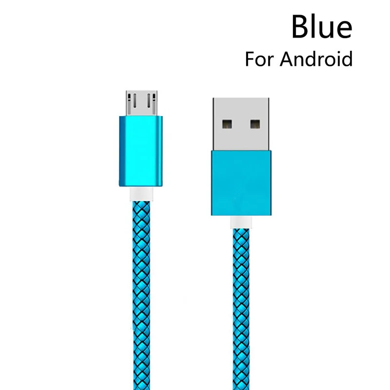1 м/2 м/3 м кабель зарядного устройства для телефона type C Usb C кабель быстрой зарядки для samsung Galaxy Note A20 A30 A40 A50 A60 A70 A80 M20 M30 A6S Pro - Цвет: Синий