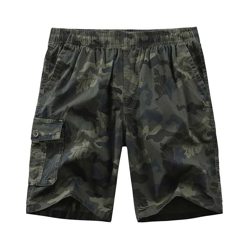

2020 Summer Mens Cargo Casual Shorts Camouflage Cropped Pants Fashion Drawstring Waist Overalls Shorts Knee Length Sweatpants