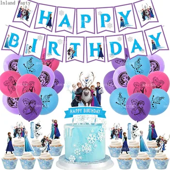 

Princess Frozen 2 Party Supplies Frozen Party Banner Balloons Cake Toppers Girls Frozen 2 Elsa Anna Birthday Party Decorations