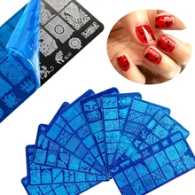Шаблон для дизайна ногтей штамповки пластины 6*12 см из нержавеющей стали штамповки трафареты для дизайна ногтей трафареты инструменты 20 видов стилей