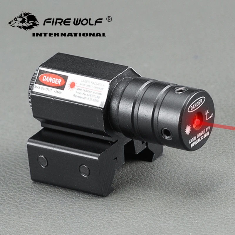 FIRE WOLF мини тактическая 635-655 нм красная точка Лазерная оптическая прицел для