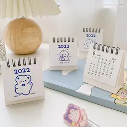 Mini calendrier de bureau 2022, 1 pièce, papeterie mignonne, fournitures de décoration scolaire Z8g9 