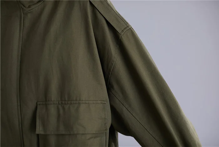 Spring Autumn High Quality Stand Collar Long Sleeve Mech Patchwork Vintage Jacket Women Coat Women
