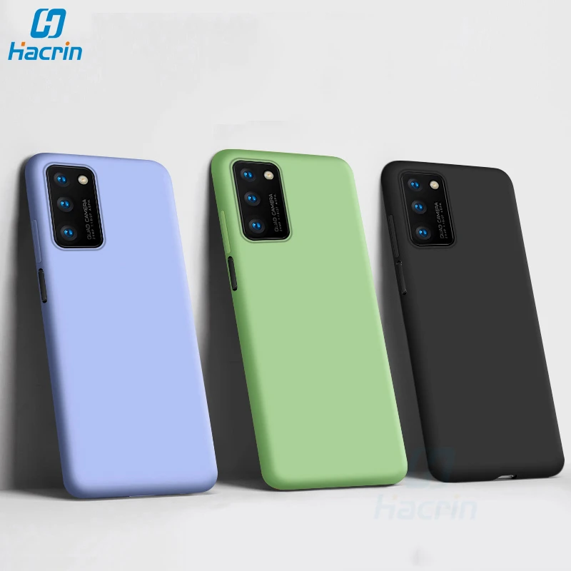 Чехол для huawei Honor V30 Pro чехол из жидкого кремния мягкая резиновая задняя крышка View