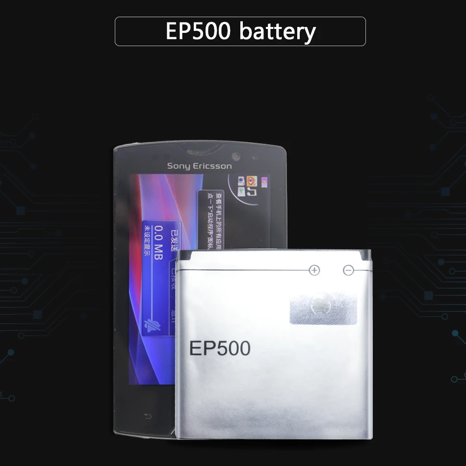 

KiKiss Endurable Cell Phone Battery EP500 1100mAh For Sony Ericsson Xperia WT19i SK17i U5i E15 ST15i U8i E16I W8