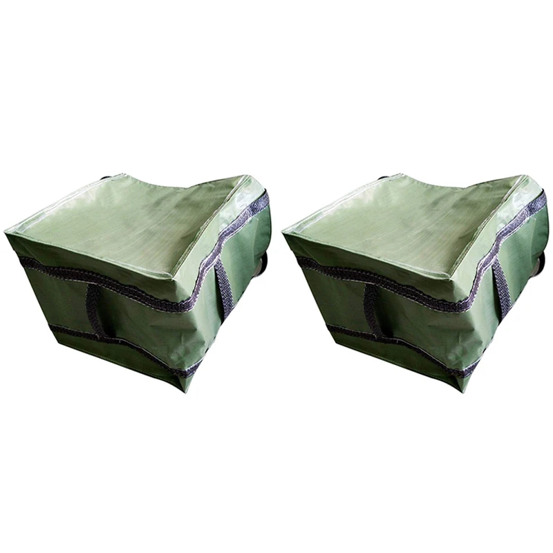 

BEAU-Storage Bag Foldable Waterproof PP Garden Garbage Bag for Collecting Fallen Leaves, Storage Basket, Storage Bag, 2 Packs