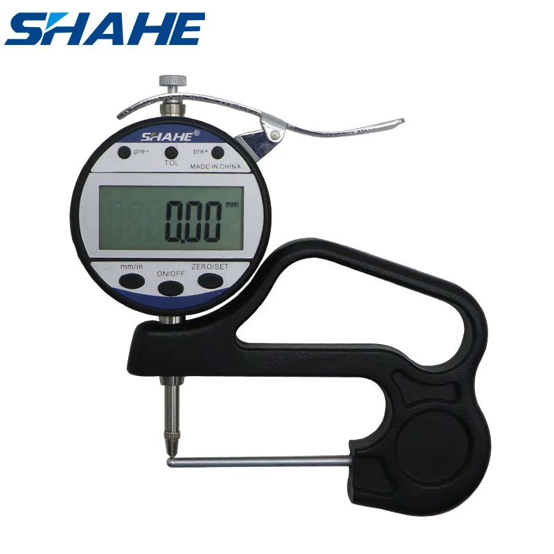 Shahe 010 Mm Digital Tube Thickness Gauge Electronic Thickness Meter