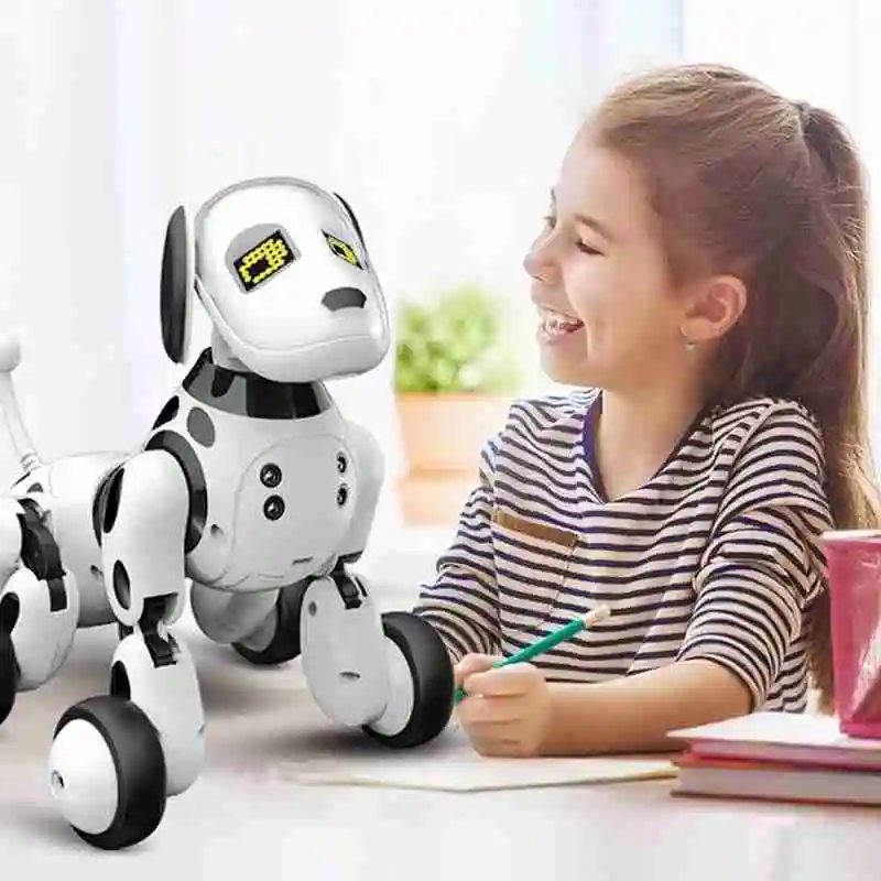 Smart Interactive Electronic Dog Pet Toy Led Wireless Remote Control RC Robot Dog Children Birthday Gift Early Education Toys