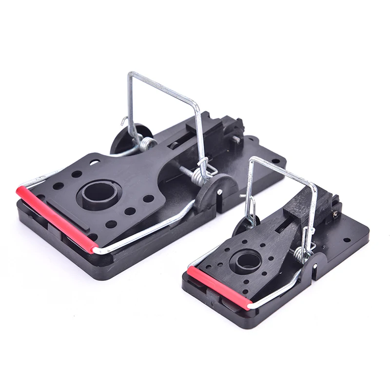 Alta calidad reutilizable Trampa para ratas trampas para ratones carnada de broche trampa con muelle para roedores-Control de plagas