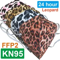 Multicolor Leopard Adult KN95 Mask Mascarillas Face FFP2 Masks Mouth Cap Protective FPP2 Masks Face Mascarillas FFP2 Mask Filter 1