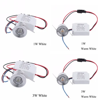 

2020 1/3W LED White/Warm White AC 85-265V Mini Surface Mounted Light Led Downlight Jewelry Cabinet Lamp Spot Light