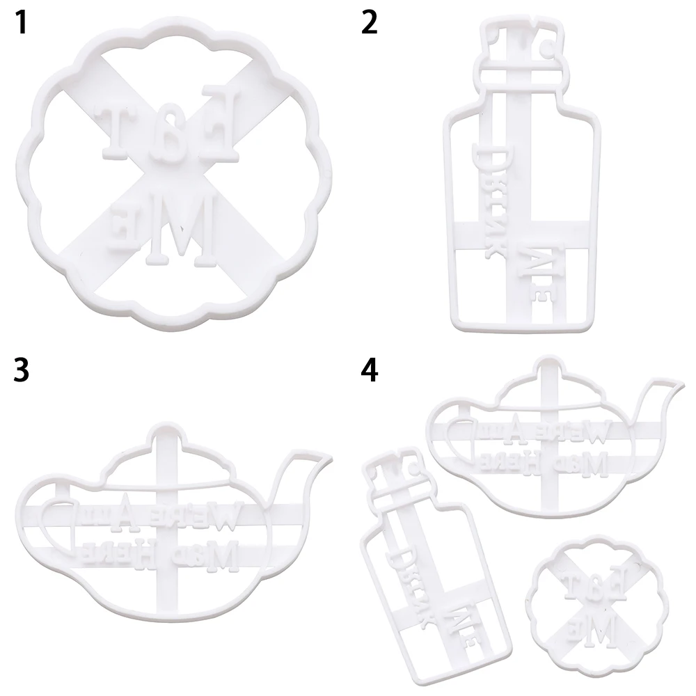 Eat Me Cookie Cutters Molds Creative Alice In Wonderland Theme Biscuit Mould Funny Baking Pasrty Tools Kitchen DIY Party Supplie cookie cutter baking mold cookie mould fondant cutter