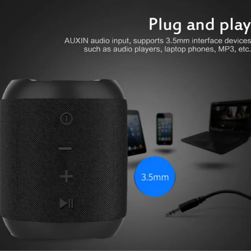 Portable Speaker TWS Wireless Loundpeakers Bluetooth 5.0 Speaker With TF Card Playback AUX Input Play Subwoofer Speaker Orador Portable Speaker TWS Wireless Loundpeakers Bluetooth 5.0 Speaker With TF Card Playback AUX Input Play Subwoofer Speaker Orador