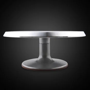 

12 inch aluminum baking cake turntable tool mounting flower-stand antiskid cake turntable