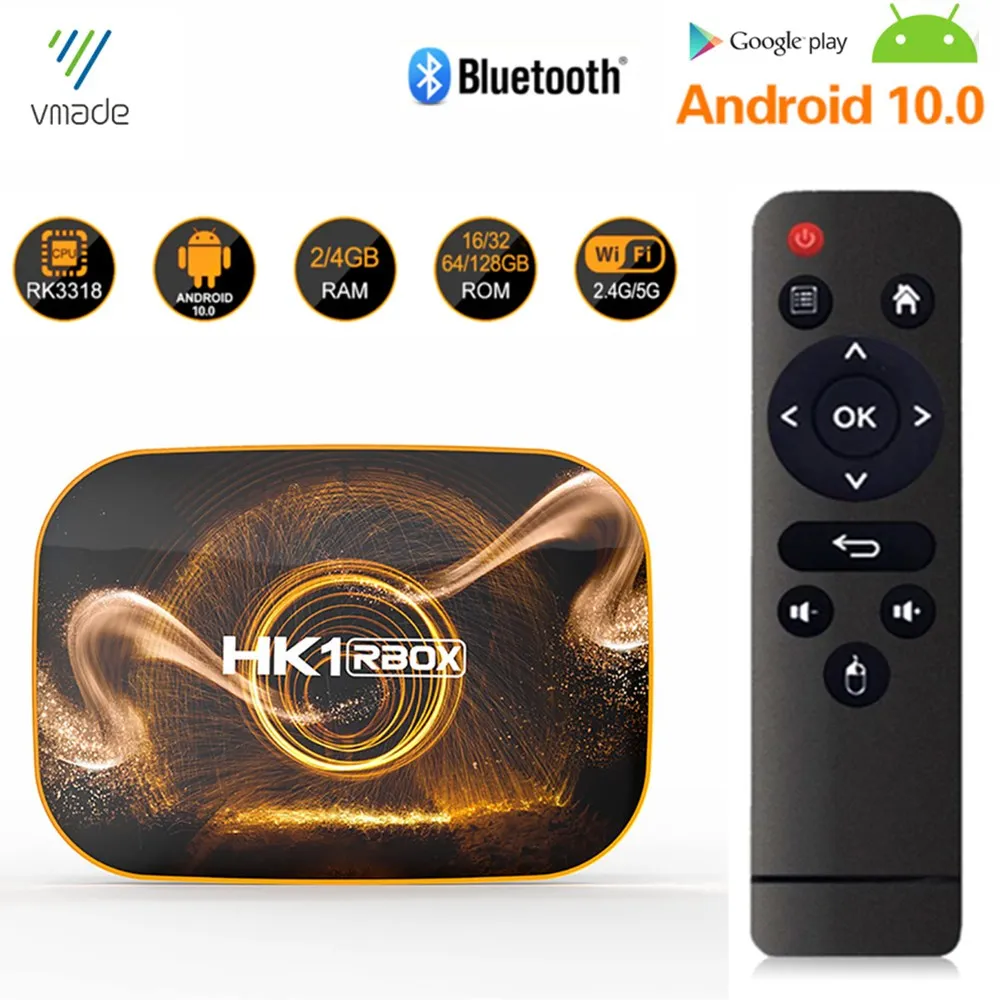 

5.8G Dual WiFi TV BOX Android 10 RK3318 Quad-Core Smart TV Box 4GB RAM 32GB 64GB 128GB HD 4K H.265 Media Player Set-Top Box