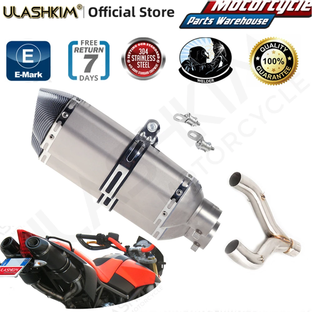 Выхлопная труба для мотоцикла APRILIA SHIVER 900 SHIVER900 выхлопная 2017-2021 из нержавеющей