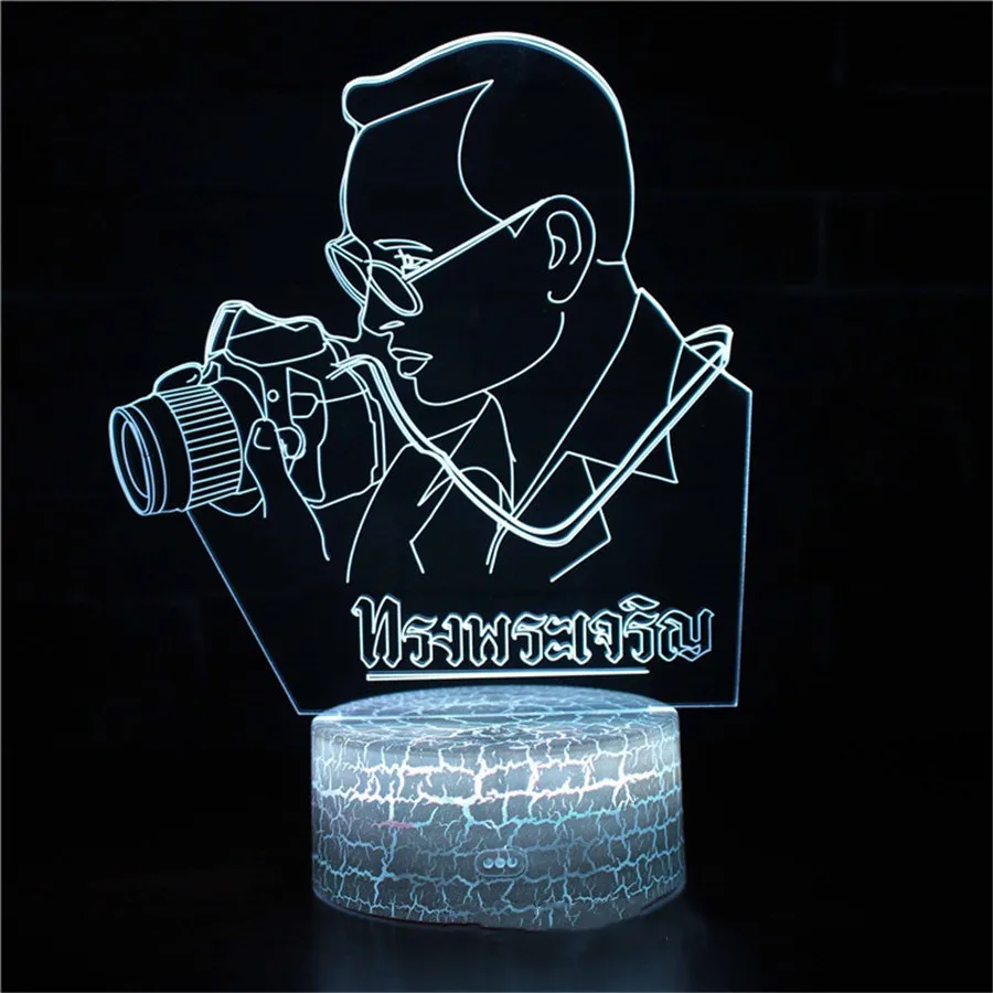 Светодиодный ночник 3D стерео атмосферная Новинка лампы визуальное изменение цвета GY089 светодиодный настольный светильник для домашнего декора креативный подарок